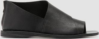 Officine Creative Itaca 046 Leather Peep-Toe Shoes in Black at Nordstrom, Size 37.5