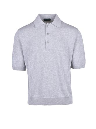 Zanone Knit Polo - Grey