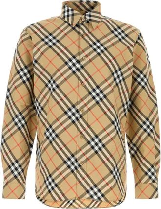Burberry Check Poplin overhemd - Heren - Overhemden - Veelkleurig - Maat: XL Katoen