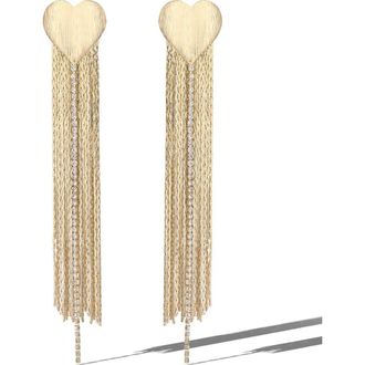 Jessica Simpson Gold Chain Tassel Earrings at Nordstrom