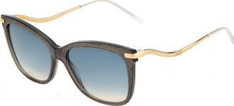 Jimmy Choo London Womens STEFFS-0P4G-I4 Steffs 55 0P4G I4 Sunglasses - Grey - One Size