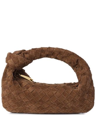 Tiffany & Fred Hand-Woven Suede Pouch