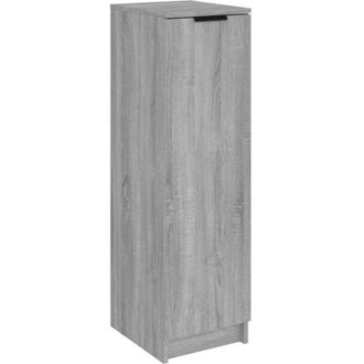 vidaXL Vidaxl - Zapatero de madera contrachapada gris Sonoma 30x35x100 cm