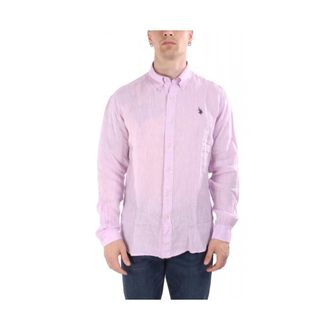 U.S.Polo Association U.s. Polo Assn - Shirts > Casual Shirts - Heren - Casual Overhemden - Roze - 2XL - Overhemden