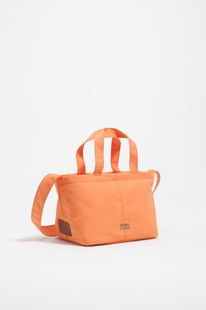 Bimba & Lola Metal Logo Crossbody Bag in Orange at Nordstrom