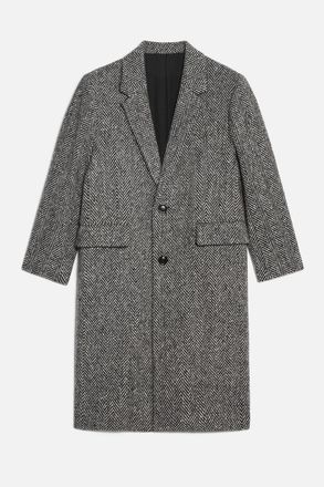 Ami Cappotto monopetto con motivo chevron - unisex - tessuto - 44