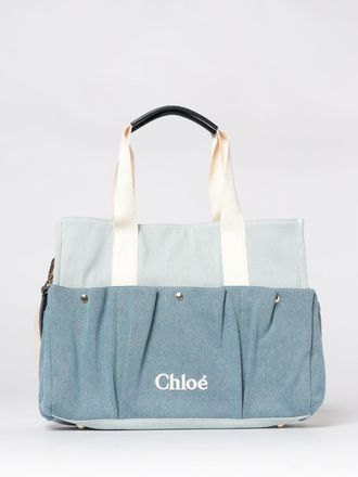 Chlo&eacute; Diaper bag in denim di cotone