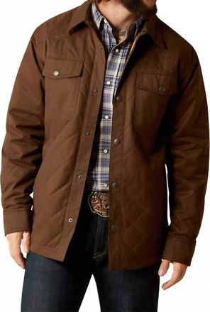 Ariat Grizzly Shirt Jacket In Demitasse