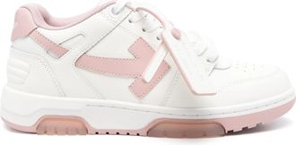 Off-white Off-White Out Of Office Kalbsleder Wei&szlig; Rosa