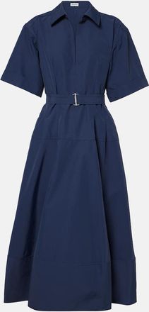 SIMKHAI Abito midi Deanna in faille con cintura