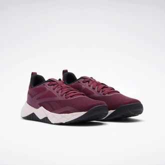 Reebok Trainingsschuh REEBOK NFX TRAINER, Damen, Gr. 37,5, schwarz cherry, schwarz, luxe grau, Synthetik, Textil, Schuhe Trainingsschuh