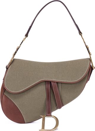 Dior Pre-owned Womens Saddle 2003 Handbag - Khaki - One Size