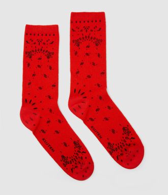 Kujten Chaussettes Sig Bandana Orange Rosso