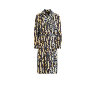 Roberto Cavalli Tiger Twiga + Camo print belted coat - male - Roberto Cavalli - Belted Coats - Multicolor - L - Coats