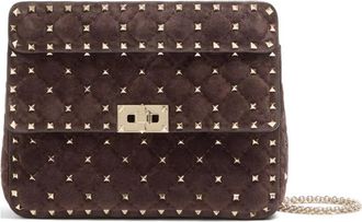 Valentino Garavani Gewatteerde Schoudertas - Dames - Schoudertassen - Bruin - ONE Size - Tassen