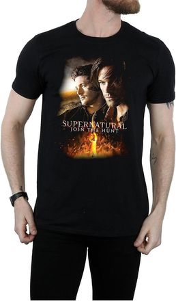 SuperNatural Absolute Cult Supernatural Mens Flaming Poster T-Shirt XXX-Large Black