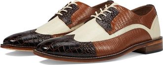 Stacy Adams Gallinari Wingtip Lace Up Mens Lace Up Wing Tip Shoes Brown : 8.5 M, Leather/Microfiber