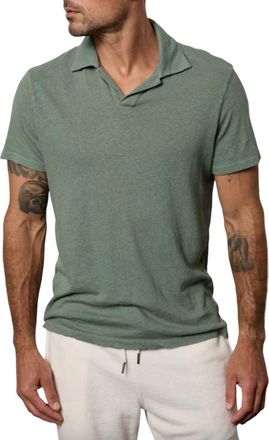 Velvet Short Sleeved Beck Terry Polo In Green