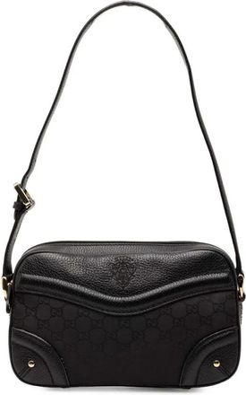 Gucci Pre-owned Shoulder Bags, female, Black, Size: ONE SIZE Pre-owned Leather Shoulder Bag