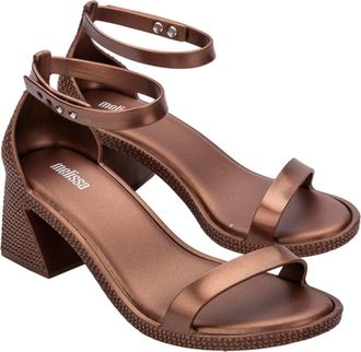 Melissa Lux Sandal in Metallised Copper at Nordstrom Rack, Size 10