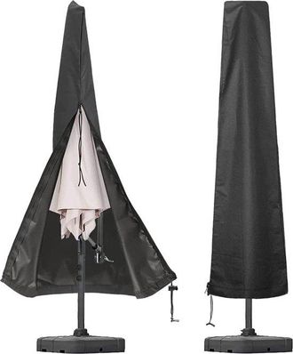 OEM Funda Para Sombrilla, Funda Impermeable Sombrilla, Impermeable / Prueba Polvo / Resistente Intemperie, Robusta Duradera, 200 &times; 55 &times; 35 Cm, Negra
