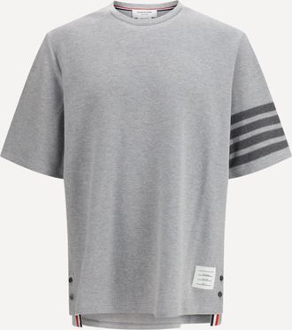 Thom Browne T-shirt in piqu&eacute; di cotone Man 3