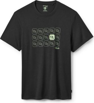 RAB Crimp Repeat Tee Funktionsshirt f&uuml;r Herren | schwarz
