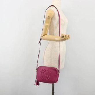Gucci Pre-owned Vintage Schoudertas - Dames - Vintage Schoudertas - Paars - ONE Size - Leer - Vintage