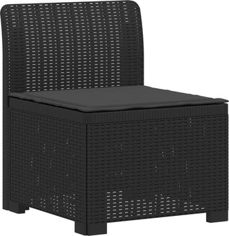 vidaXL Sill&oacute;n Individual De Jard&iacute;n Con Coj&iacute;n Apariencia De Ratan Pp Vidaxl