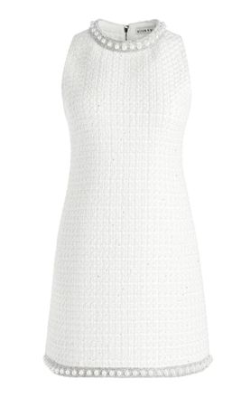 Alice & Olivia Alice and Olivia White Coley Embellished Mini dress Size XS
