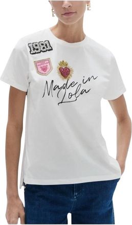 Lola Casademunt Made in Lola T-Shirt - Dames - T-shirts - Wit - L - Katoen - Tops