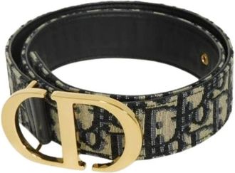 Dior Pre-owned 30 Montaigne Cotton Belt - female - Dior Vintage - Vintage Belts - Beige - ONE SIZE - Pre-owned