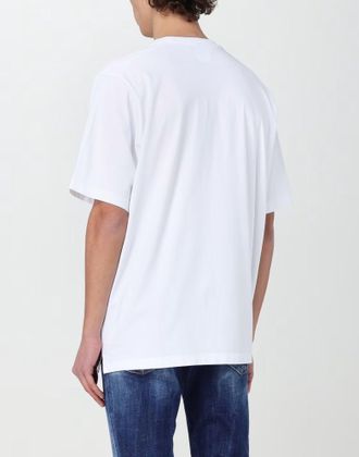 Dsquared2 Mens Slouch Fit Logo T-Shirt White Clothing > Polo & T-Shirts
