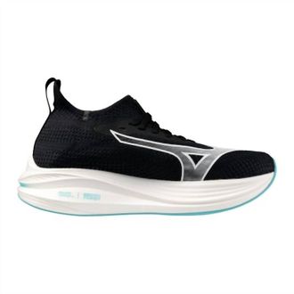 Mizuno Womens Neo Zen Running Shoe In Black-White