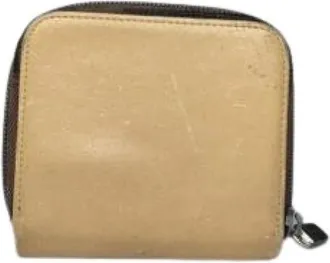 Miu Miu Pre-owned Wallets, female, Beige, Size: ONE SIZE Pre-owned Leather Wallet