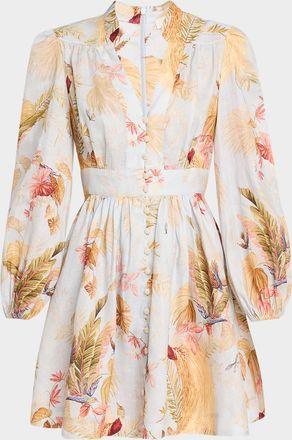 Zimmermann Ascension Plunge Mini Dress