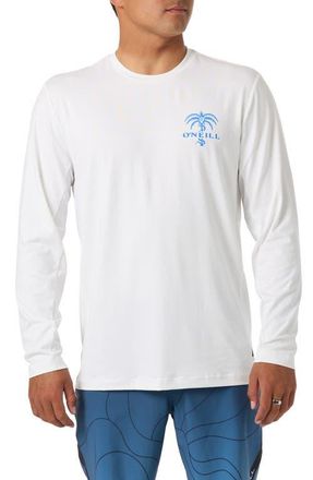 O'Neill Surf Supply Long Sleeve Rashguard in White at Nordstrom, Size Xx-Large