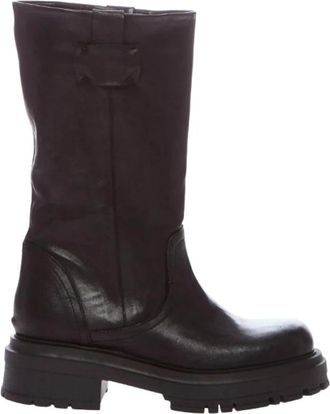 Ovye By Cristina Lucchi Zwarte Jassen voor Stijlvolle Look - Dames - Hoge Laarzen - Zwart - 40 EU - Schoenen