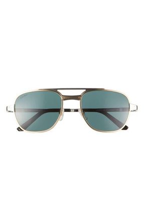 Cartier 56mm Polarized Panthos Sunglasses in Gold at Nordstrom