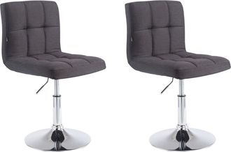 Clp Clp - Set De 2 Taburetes Lounger Palma V2 En Tela Negro