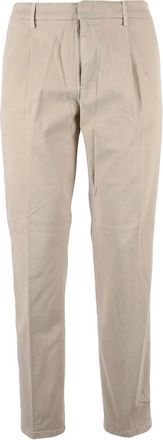 Dondup Beige Ralp Straight-Leg Stretch Cotton Trousers