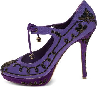Dior Pumps con ricamo 135mm - Viola
