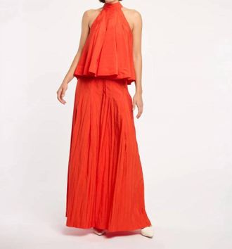 Cinq &agrave; Sept Jagger Top In Red Tangerine