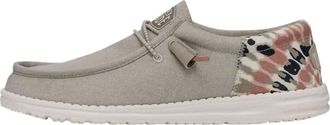 Hey Dude Mens Wally Funk Tie Dye Sneakers In Tan