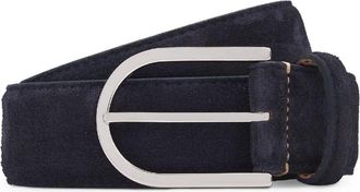 HUGO BOSS Mens Accessories 35mm Pin Buckle Leather Belt in Blue - Size 85 cm
