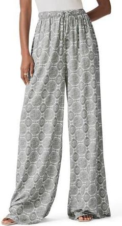 Splendid McKenna Wide Leg Pull-On Pants in Soft Vob Sun Print at Nordstrom Rack, Size Medium