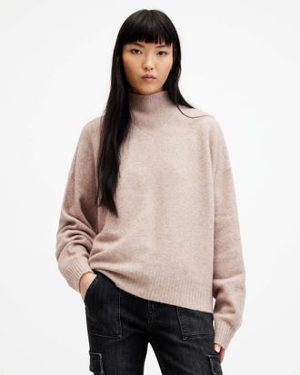 AllSaints Asha High Neck Sweater