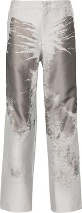 Diesel P-Stanly burn-out trousers - men - Cotton/Polyester - 50 - Grey