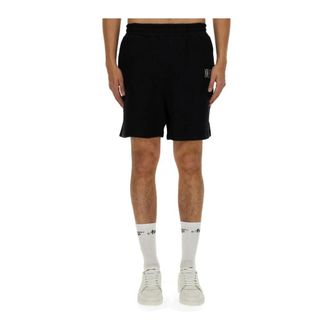 Awake NY Klassieke Logo Sweatshorts - Heren - Korte Broeken - Zwart - M - Katoen - Korte Broeken