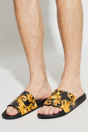Versace Jeans Couture Rubber Flip-flops, Mens, Black
